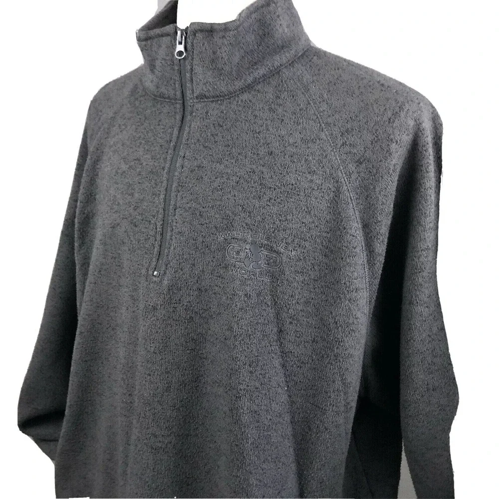 Disneyland Disney Parks 1/2 Zip‎ Pullover Sweater Shirt Men's 2XL Mickey Mouse